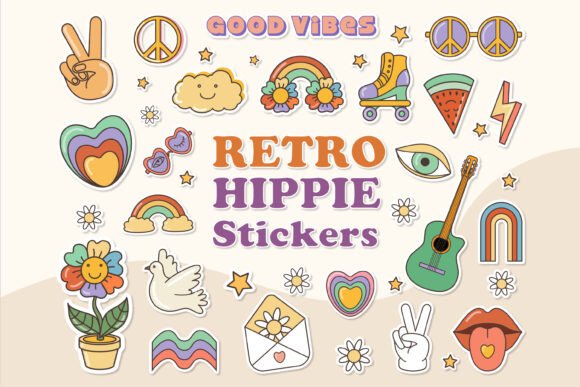 Download Groovy 60s, 70s Set in Trendy Style - 60s Collection