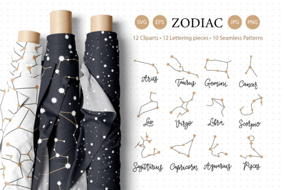 Download Zodiac and Seamless Pattern Set&nbsp; - Premium Resources