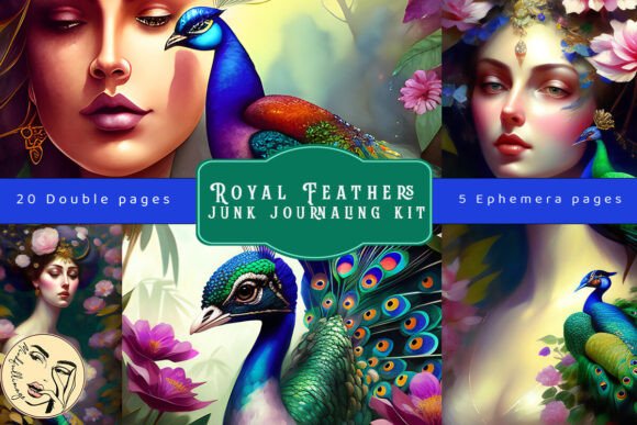 Download Royal Feathers Junk Journaling Kit - Premium Resources