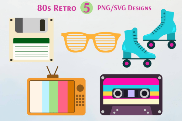 Download 80s Tech &amp; Fashion Clipart - 80s Collection