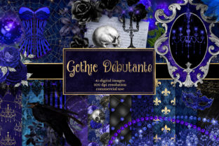 Download Gothic Debutante Digital Scrapbook Kit - Digital scrapbook kit Collection