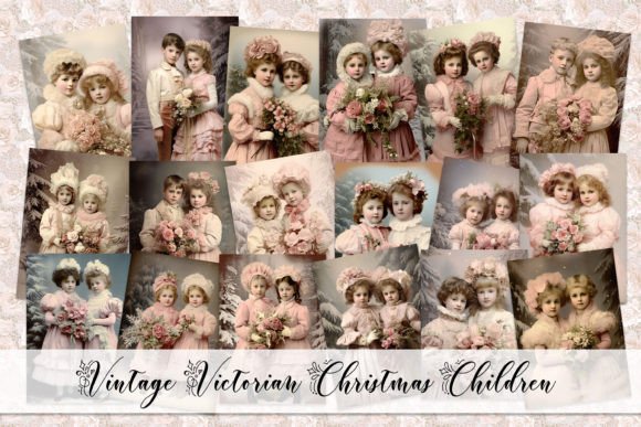 Download Vintage Victorian Christmas Children - Victorian Collection